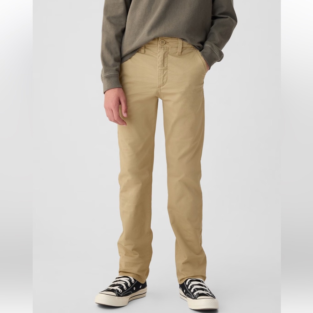 NWT Gap Kids Uniform Lived-In Khakis, 5